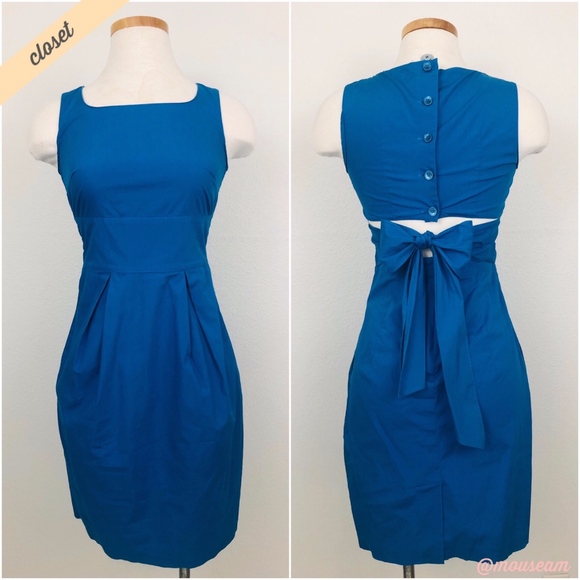Club Monaco Dresses & Skirts - [Club Monaco] Blue Button Back Cut Out Dress